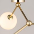 złota lampa 3 szklane kule FAIRY GOLD TKlighting  6471