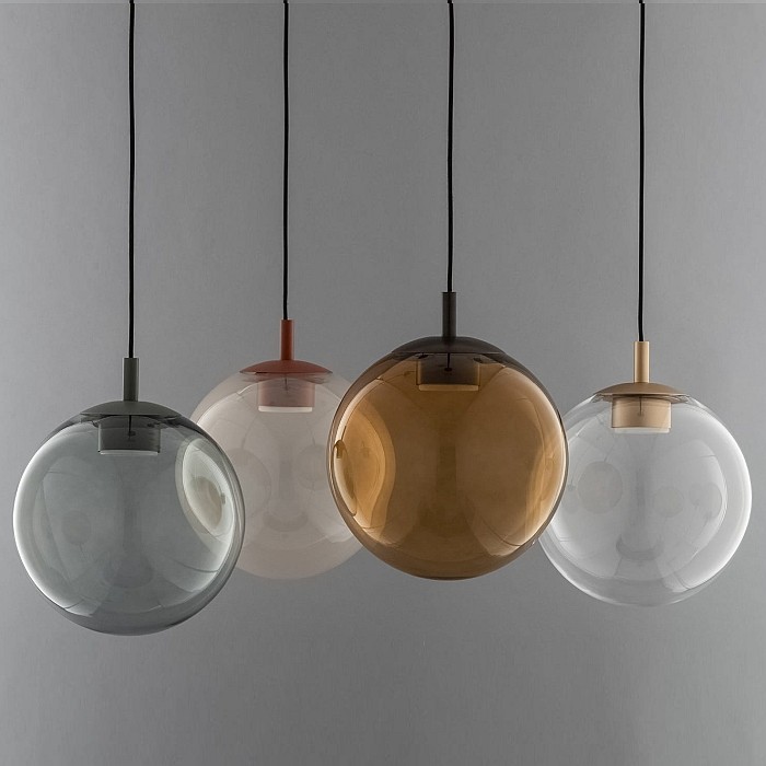 Argon SACRAMENTO designerskie lampy wiszące kule z kolorowego szkła