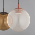 Designerska lampa wisząca szklana kula brudny róż SACRAMENTO Argon 8829