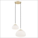 TRINI 2 lampa wisząca białe szklane klosze 2xE27 Argon