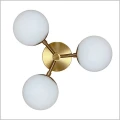 złota lampa sufitowa Light Prestige DORADO LP-002/3C