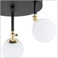 czarno złota lampa sufitowa IP44 LATINA Argon 1436