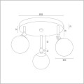 plafon łazienkowy IP44 30 cm LATINA Argon