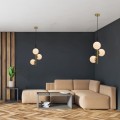 złote lampy wiszące do salonu DUO Candellux 33-01276