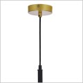 złoto czarna lampa wisząca DUO Candellux 33-01276
