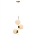 złota lampa wisząca DUO Candellux 33-01276