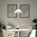 nowoczesna biała lampa wisząca STONE Step into Design DN426-300