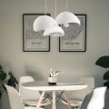 designerskie białe lampy wiszące do jadalni STONE Step into Design