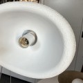 biała lampa wisząca 1 x E27 STONE Step into Design DN426-600