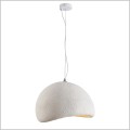 biała lampa wisząca w kształcie kamienia STONE Step into Design DN426-800