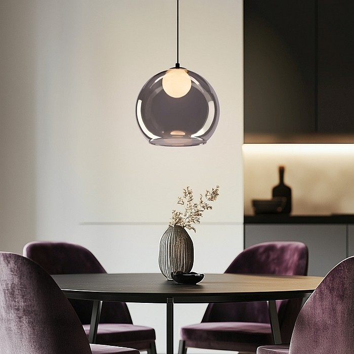 candellux szklana lampa wisząca BRIN 31-38333