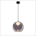 szklane lampy wiszące grafitowe szkło BRIN candellux 31-38333