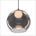 szklane lampy wiszące grafitowe szkło BRIN candellux 31-38333