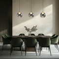 szklane lampy wiszące grafitowe szkło BRIN candellux 31-38333