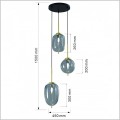 lampa wielopłomienna wysokość 150 cm Belleville Aviano 5007-302