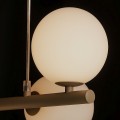 beżowa lampa białe klosze ARDI Kaja K-5841