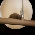 beżowa lampa białe klosze ARDI Kaja K-5841