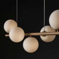 beżowa lampa białe kule ARDI Kaja K-5841