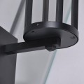 czarny kinkiet ażurowy LED UBBE Kaja K-8137