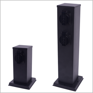 ELECTRIC słupek ogrodowy z gniazdkami 230V Milagro