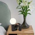 czarna lampka nocna QUINN Trio RL R56821015