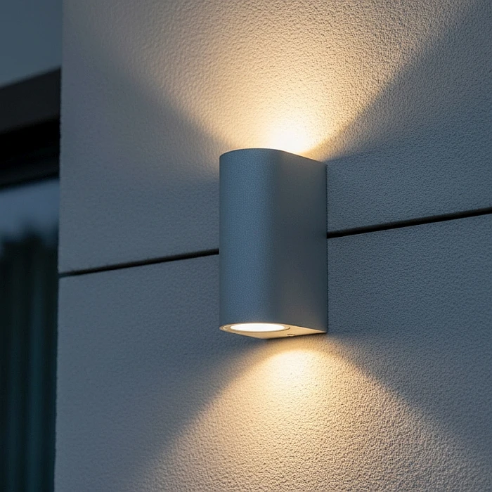 kinkiet elewacyjny aluminium szczotkowane MINI SU-MA 6002 AL