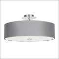 szara lampa sufitowa z abażurem śr. 50cm 3xE27VIVIANE Nowodvorski 6532