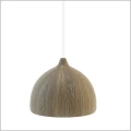 drewniana lampa 17 cm biały przewód tekstylny ACORN I Hellux  8550145
