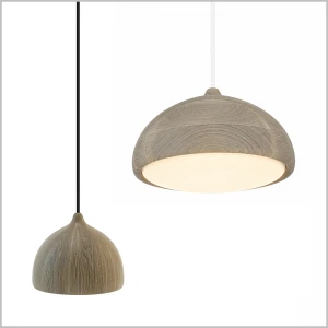 ACORN DĄB lampa wisząca z naturalnego drewna 1 x E27 Hellux
