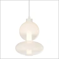 DAPHNE WHITE szklana lampa wisząca Milagro l0862