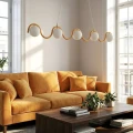 ciemno żółta lampa do salonu SINUS ORANGE Emibig 1665/5