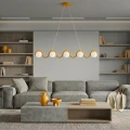 designerska lampa wisząca SINUS ORANGE Emibig 1665/5