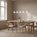 biała lampa wisząca SINUS WH OPAL Emibig 1583/5
