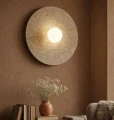 beżowy kinkiet 40 cm CALMA L K1 BEIGE Emibig 1659K1L