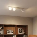 beżowa lampa z białym kloszem NANO Kaja K-6030