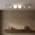 beżowa lampa z białym kloszem NANO Kaja K-6032