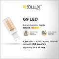 Sollux żarowka LED G9 3000K 4,5W 450lm