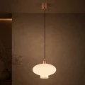lampa wisząca z białym kloszem TRESCO MLECZNY Argon 8980