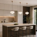 lampa wisząca z białym kloszem TRESCO MLECZNY Argon 8980