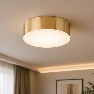 Atlantis złota lampa sufitowa z wbudowanym modułem LED Argon