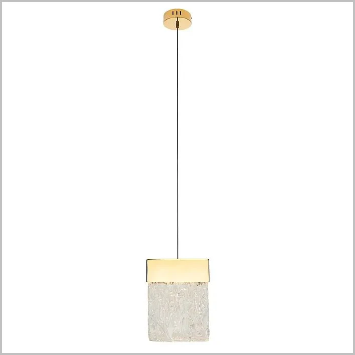 elegancka złota lampa wiszaca Vetro Maxlight P0428D