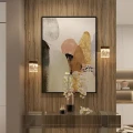 złota lampa wisząca przy lustrze Vetro Maxlight P0428D