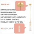szklano złota lampa wisząca HAMPTON Argon 8489