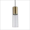 minimalistyczna złota lampa wisząca MANACOR Light Prestige LP-232/1P G