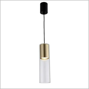 MANACOR szklano złota lampa wisząca 1xGU10 Light Prestige