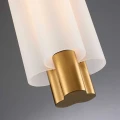 złota lampa LED mleczno biały klosz OSMO Step into Design ST-15038P