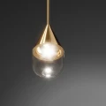 złota lampa łazienkowa IP44 NATA yaskr PL0104-GD