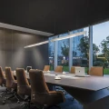 biała lampa wisząca nad stół COSMO DomenoLED DDXT1200