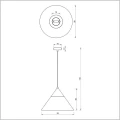 Luminex pojedyncza lampa wisząca średnica 39 cm Single