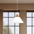 biała lampa wisząca w stylu skandynawskim Single Luminex 453